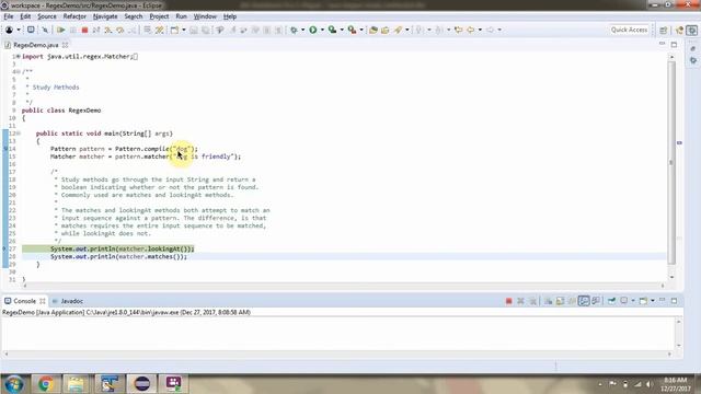How to use study methods of matcher class? | Java Regex | Java Regular Expressions | Regex in java смотреть онлайн