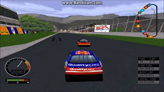 NASCAR Road Racing (PC) Gameplay (Dale Jarrett) (Bridgeport Speedway) (5 Laps) смотреть онлайн