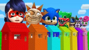 ВЫБЕРИ ПРАВИЛЬНЫЙ ДОМ ЛЕДИ БАГ СОНИК СОЛНЦЕ МАМА ДЛИННЫЕ НОГИ В МАЙНКРАФТ POPPY PLAYTIME CHAPTER 3