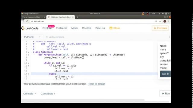 Python Interview Questions: Merge Two Sorted Lists смотреть онлайн