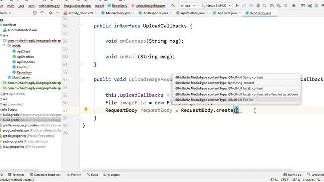 A Complete Image Uploader Android App Tutorial using Java & MVVM Part 2 смотреть онлайн