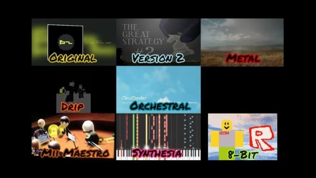 Playing EVERY The Great Strategy Version AT ONCE - Roblox Theme Music смотреть онлайн