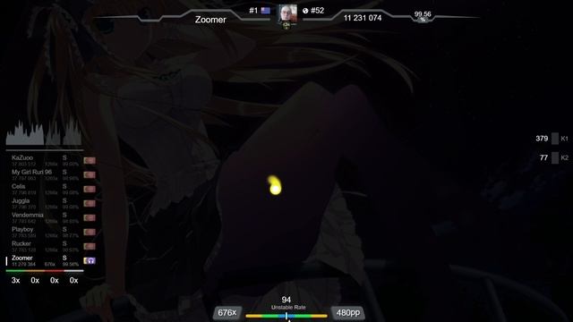 Zoomer | Sagara Kokoro - Hoshizora no Ima [Extra] +HDNC 99.46% {#1 678pp FC} - osu! смотреть онлайн