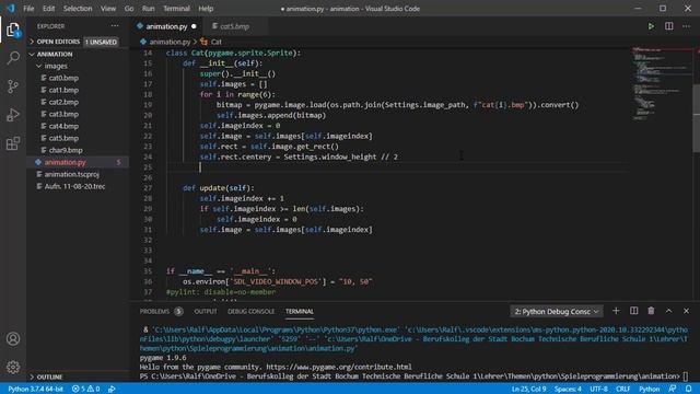 Pygame Codebeispiele: Animation смотреть онлайн