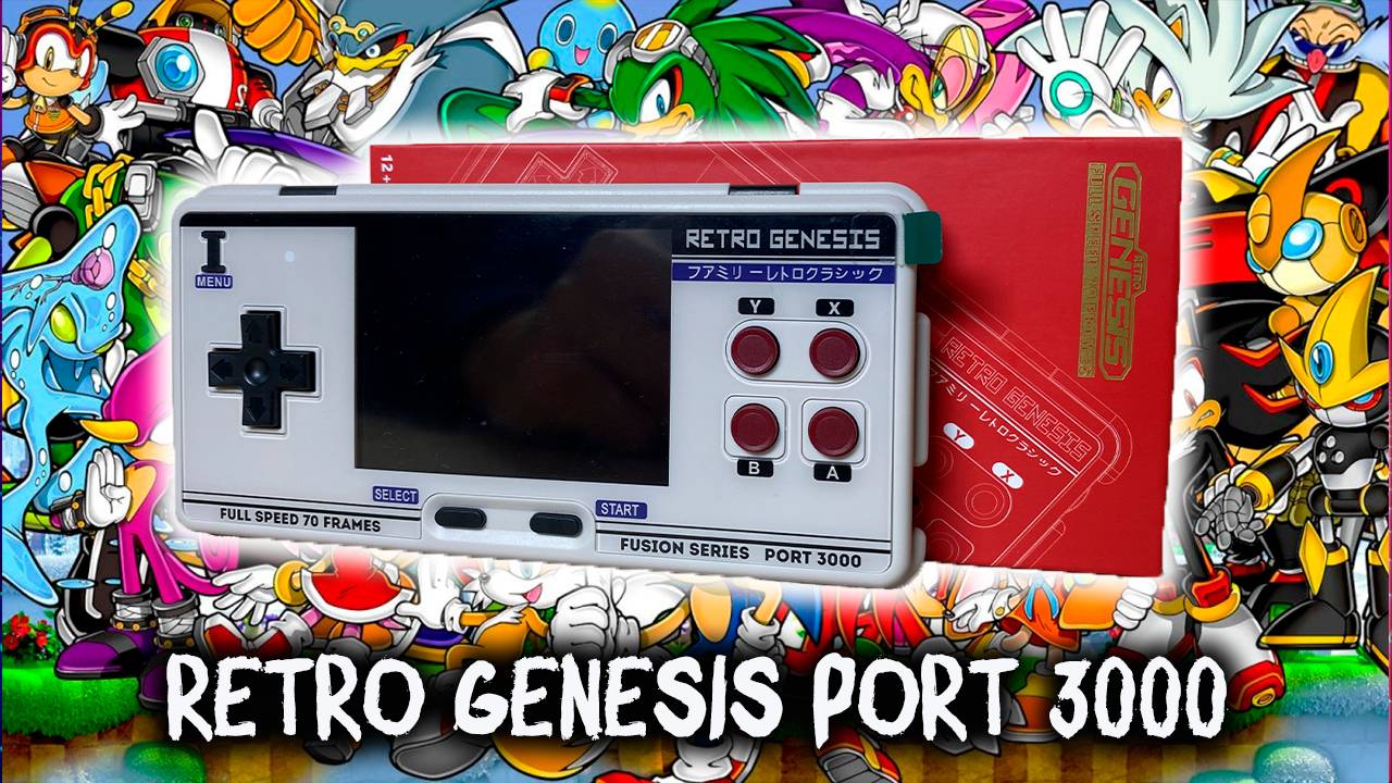 Retro Genesis Port 3000 / новая ревизия, первый взгляд. смотреть онлайн