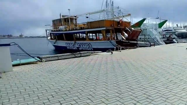 Морской порт в Пальме ( Майорка). Sea port in Palma( Mallorca). смотреть онлайн