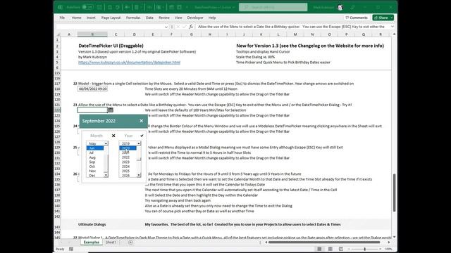 Awesome 2022 DateTimePicker 1.2 and 1.3 Examples featuring the New Time Picker for Excel смотреть онлайн