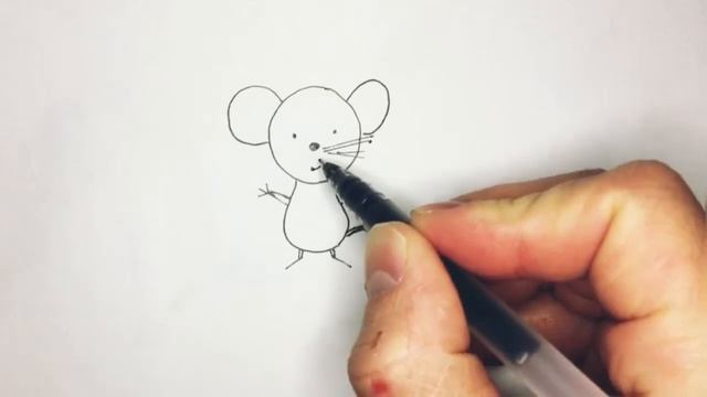 Нow to draw a mouse easily - как нарисовать мышку легко смотреть онлайн