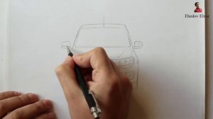 Как нарисовать машину LADA Granta поэтапно
