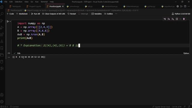 How to perform Kronecker Product in python NumPy смотреть онлайн