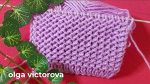 ДВУХСТОРОННИЙ РЕЛЬЕФНЫЙ УЗОР СПИЦАМИ 246 Вязание узоры спицами