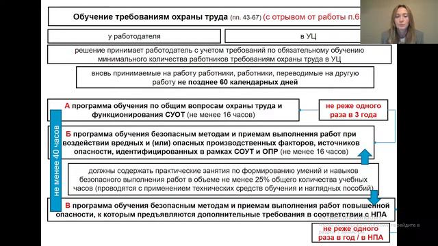 Вебинар: "Обучение по охране труда от А до Я" смотреть онлайн