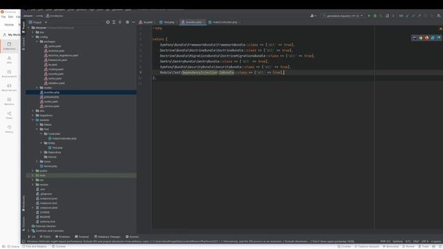 Создания Extension в Symfony 5 и подключение своего конфигурационного файла в модуле смотреть онлайн