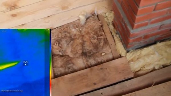 Тепловизор Seek Thermal, деревянный дом на теплопотери. Как работает. Какой выбрать утеплитель?
