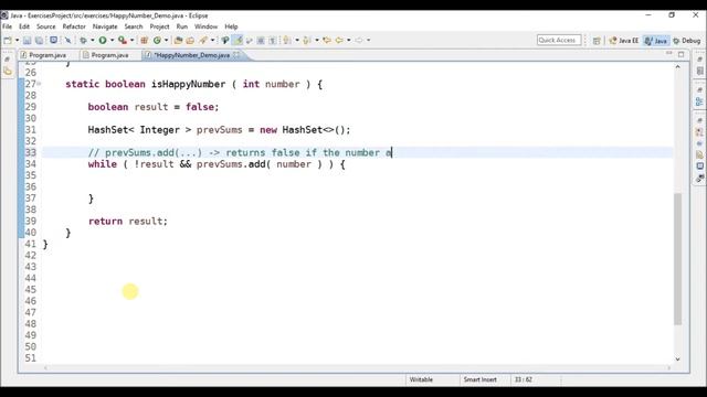 happy number in java смотреть онлайн