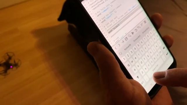 Using Python on mobile phone to control a Tello Edu drone смотреть онлайн