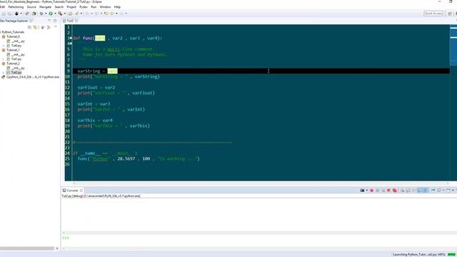 Python Tutorial 3 Functions Comments Debugging смотреть онлайн