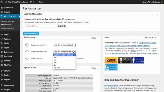 All in One SEO Pack: Performance Options смотреть онлайн