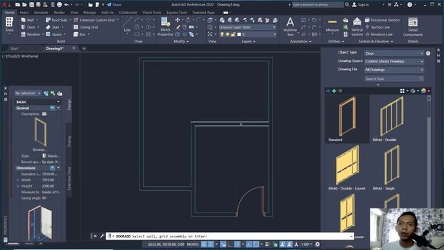 AutoCAD Architecture 2022 Basic Floor Plan Tutorial For Beginner смотреть онлайн