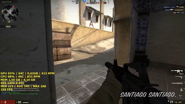 Counter Strike Global Offensive - GTX 950 - i3 (Simulated) - 8GB RAM - 1080p - 900p - 720p смотреть онлайн