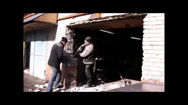 Ворота для гаража Расширение проема Гаражные распашные ворота смотреть онлайн