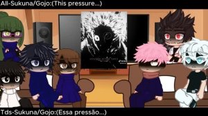 JJK react Gojo Vs Sukuna Tiktoks|2/?| {English/portugues}h