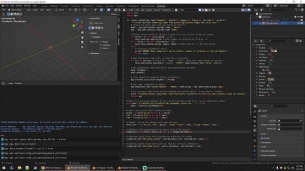 Blender Python CSV to Geo Nodes