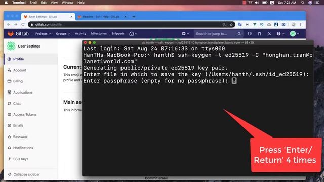 How to Generate SSH Keys GitLab 2019 смотреть онлайн