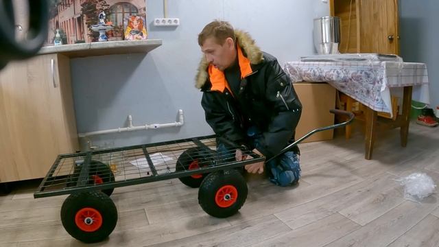 Обзор тележки от "Unikit " - нового помощника в деревенское хозяйство! смотреть онлайн