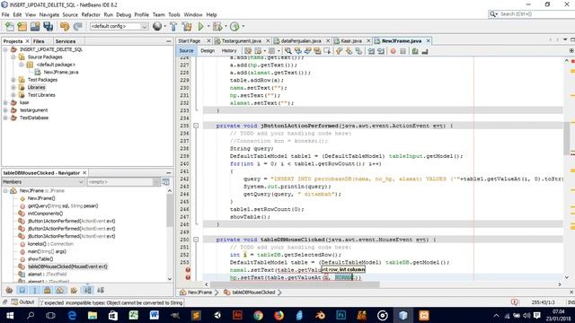 buat aplikasi crud (create,insert,update,delete) database mysql menggunakan java netbeans part 2 смотреть онлайн