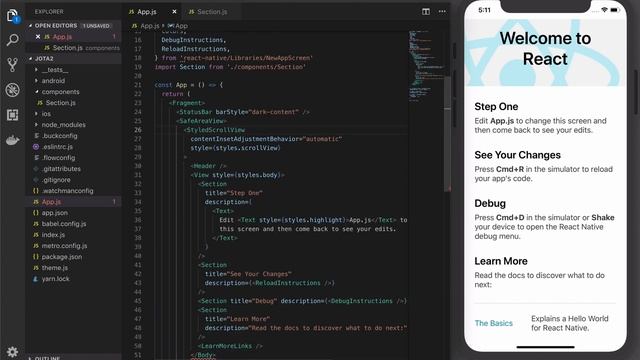 Создание приложения на React Native с отчётами по Dota2 смотреть онлайн