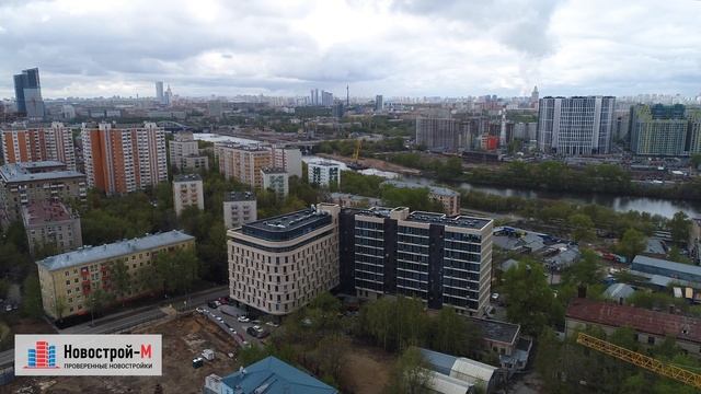 ЖК «Новая Пресня» (аэросъемка: 10.05.2017) смотреть онлайн