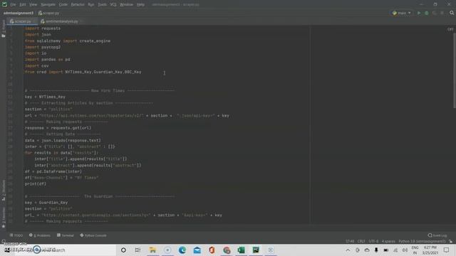 NLP Sentiment Analysis of News Channels | Python NLTK | Tableau | PosgreSQL смотреть онлайн