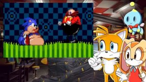 SONIC XL!!  | Tails and Cream React to Sonic Oddshow HD Remix