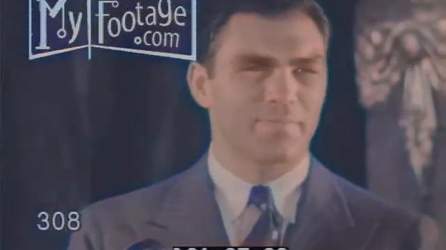 Max Schmeling - Interview Post Joe Louis Fight - 1936 in COLOR смотреть онлайн