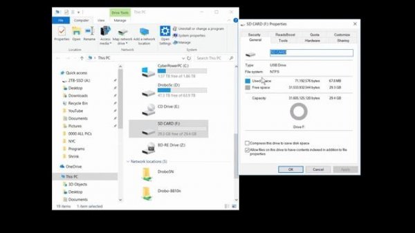 How to FAT 32 exFAT NTFS format SD micro Card windows 04 2019