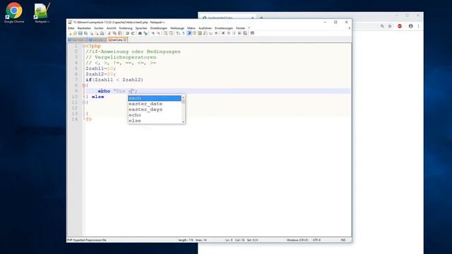 PHP Einführung - Einfache if-else-Anweisung 4/11 смотреть онлайн