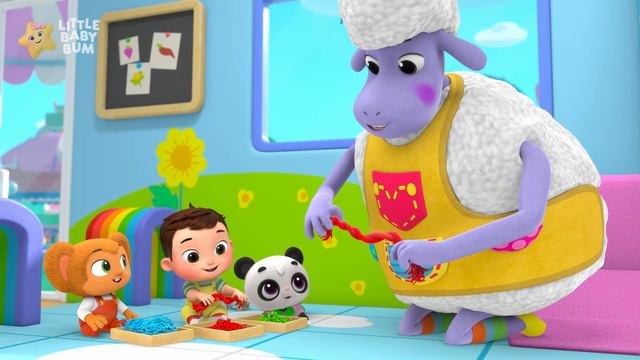 Baa Baa Timberly Teaching Colors ⭐ Baby Max Learning Time! LittleBabyBum - Nursery Rhymes | LBB смотреть онлайн