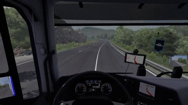 ETS2 1.36 Ford F-MAX and Realistic Brutal Weather V4.1 driving to Balcans смотреть онлайн