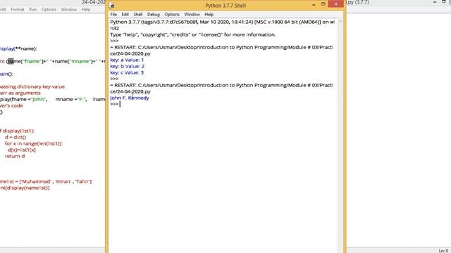 Pass a Dictionary as Argument in Python [UR] Module 3 Lecture 8 ZE - 208 смотреть онлайн