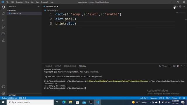 Dictionary methods | Data structures in python #python смотреть онлайн