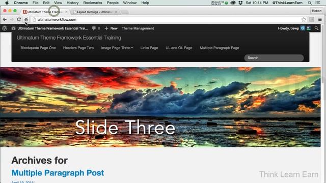 11 Ultimatum Theme Essentials Create Navigation Menus Custom Wordpress video training 2015 смотреть онлайн