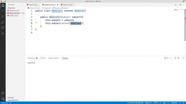 How to Build an Observer design pattern using java with example смотреть онлайн
