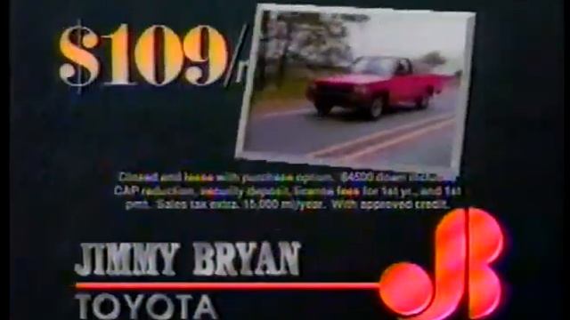 Jimmy Bryan Toyota, Central Florida's Premiere Dealer - 1991 Vintage Commercial смотреть онлайн