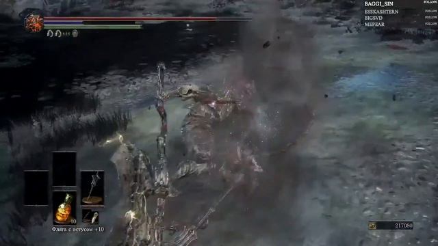 DS 3. NG+. Прохождение на клавиатуре. Мини-Босс - Доспех драконоборца 2. смотреть онлайн