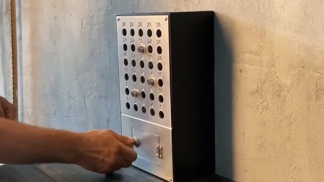 Falling buttons (lift panel) prop. Mechanical puzzle for escape game. смотреть онлайн