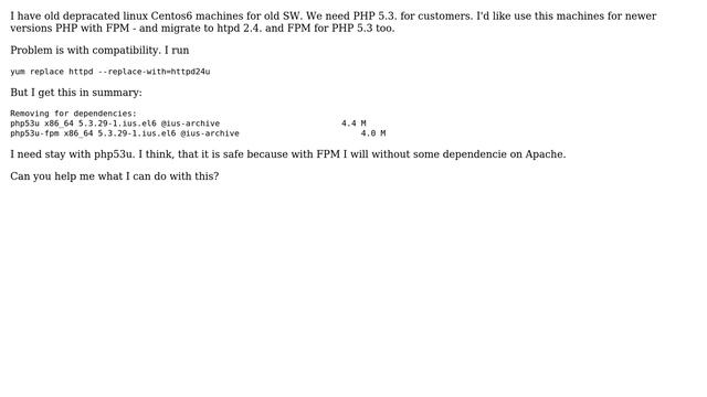 DevOps & SysAdmins: Centos 6 PHP 5.3.29 from IUS with httpd 2.4. from IUS too смотреть онлайн