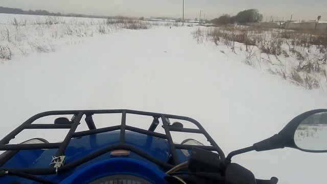 ПОКАТУШКА НА ДВУХ КВАДРОЦИКЛАХ ЗИМОЙ ПО СНЕГУ | CFMoto X5 Basic | Квадроцикл CFMoto 500-2a зимой смотреть онлайн