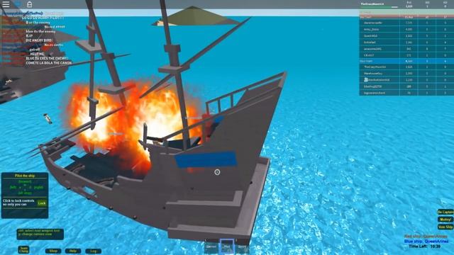 Roblox | BLUE VS RED PIRATE SHIP BATTLES! (Roblox Adventures) смотреть онлайн