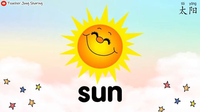 Learn English | The Sky - Vocabulary (sky, cloud, rainbow, moon, star) | My World смотреть онлайн